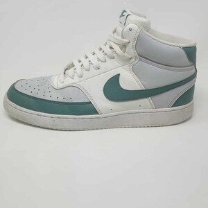 Nike Court Vision Mid DN3577-102 White/Green/Gray Men's 10 High Top Sneakers